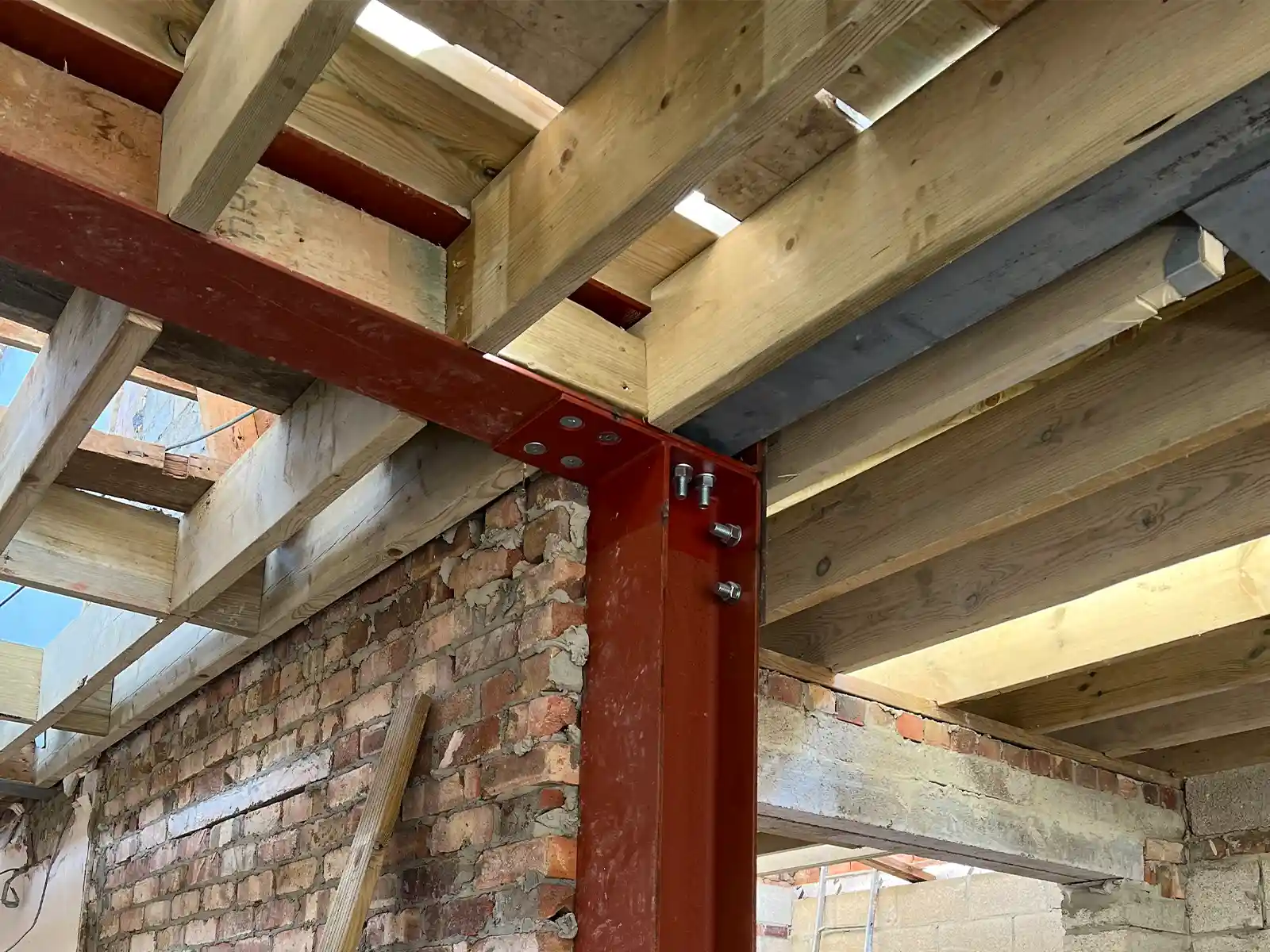 Residential Structural Engineer overseeing Steel Design for Extension and Loft Conversion project.