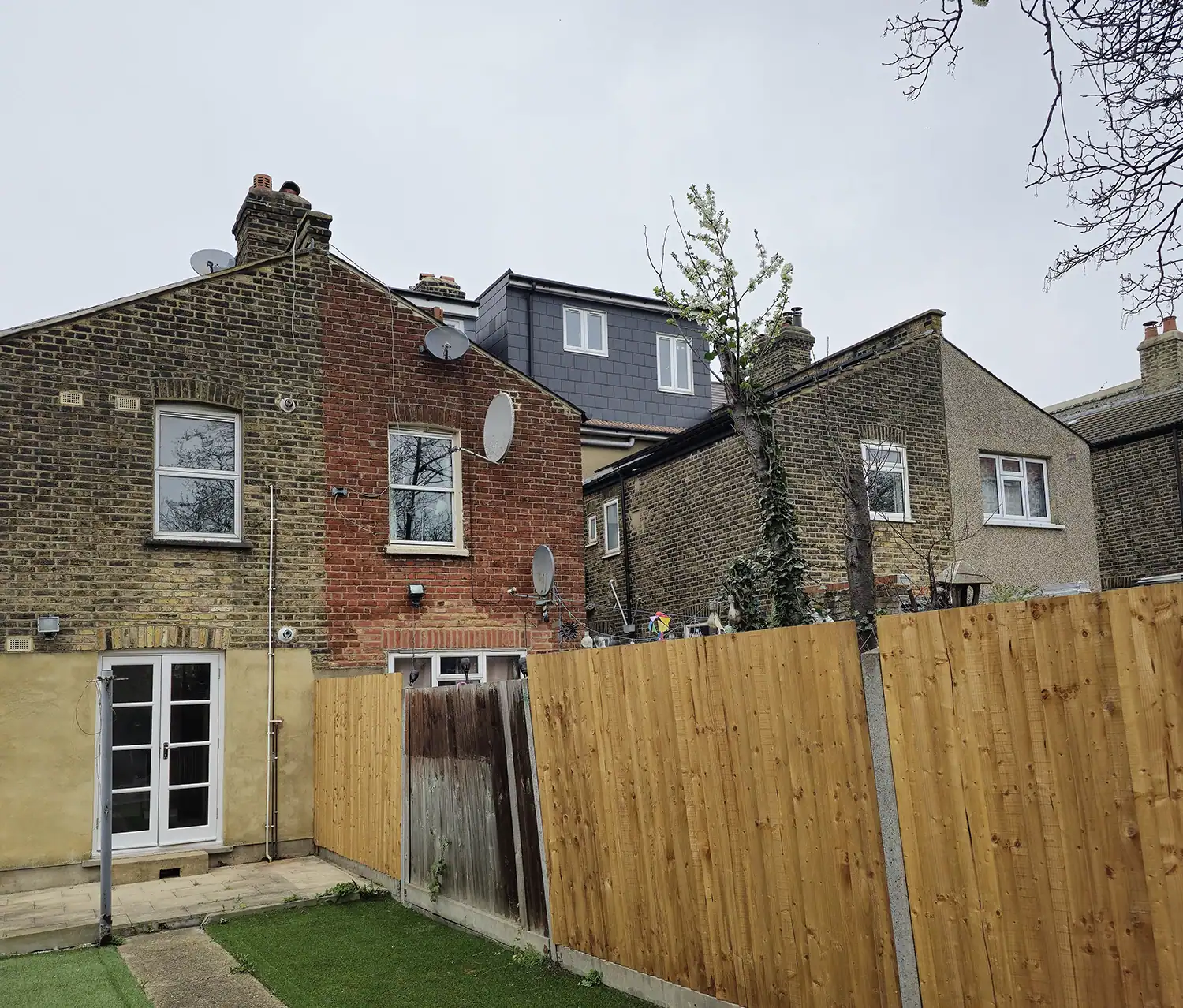 Rear dormer loft conversion, With slate tiles